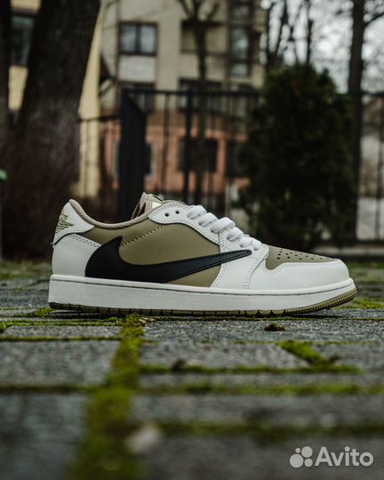 Кроссовки Air Jordan 1 Low Golf Travis Scott «Neut