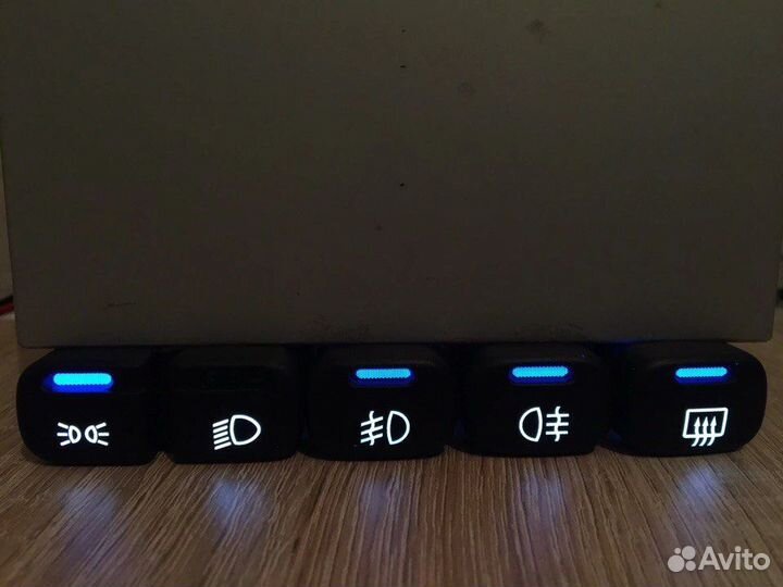 Набор пересвеченных кнопок ваз