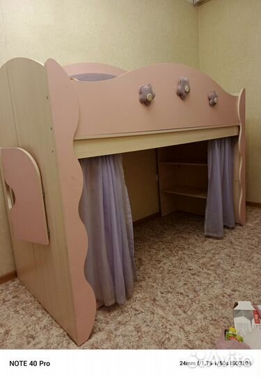 Детская кровать чердак с игровой зоной бу