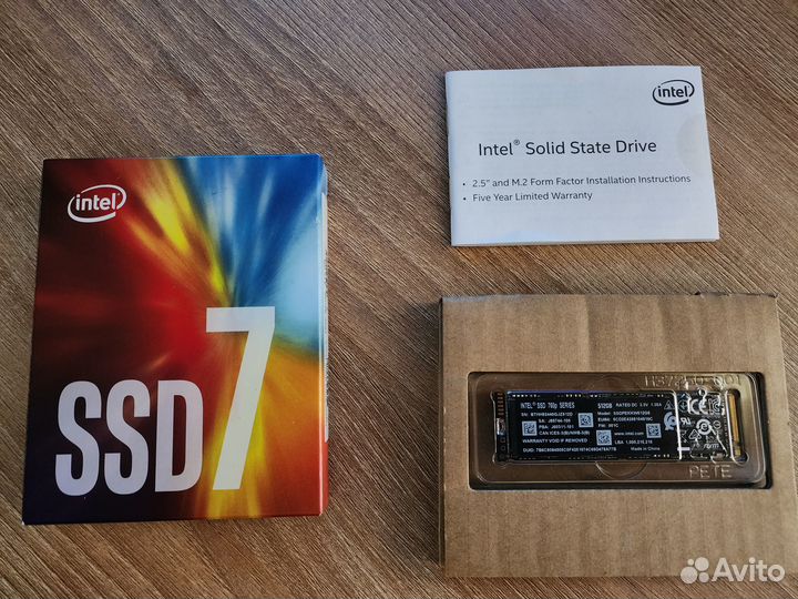 SSD Intel 760p series 512GB NVMe