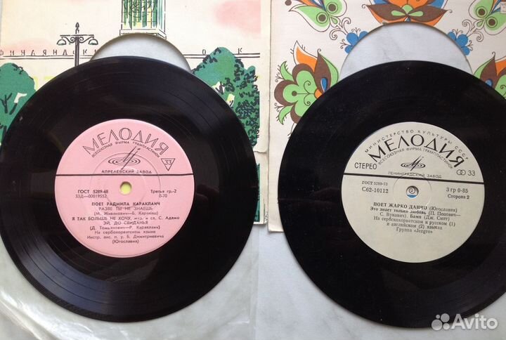 Пластинки винил, миньоны