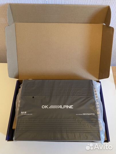 Новый 4 канальный усилитель ok Alpine