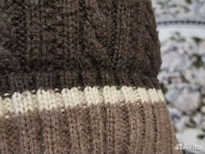 Шапка теплая зимняя 5-8 лет