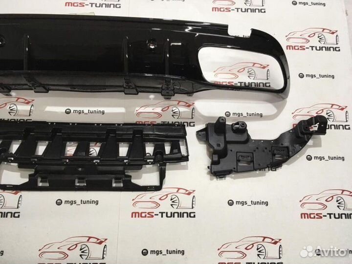 Диффузор Mercedes C-class w205 C63 AMG стиль 2019+