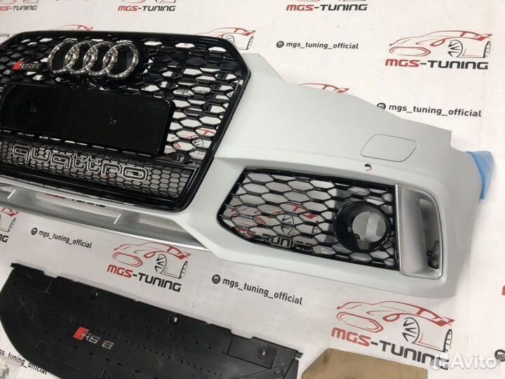 Бампер на Audi A6 в стиле RS6+Диффузор RS