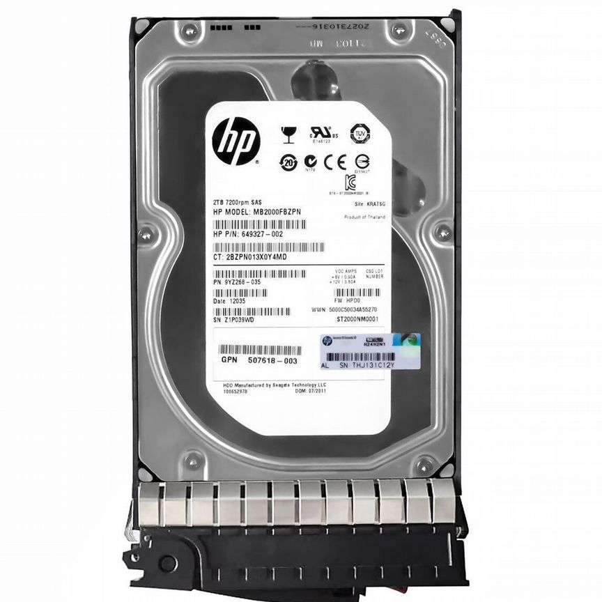 [652755-002] Жесткий Диск Hp Mb2000fbzpn 2tb Sas 3,5" Hdd 652755-002