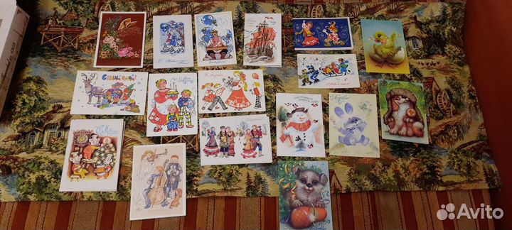 Открытки советские чистые разные