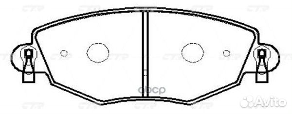 Колодки тормозные передние GK0186 CTR