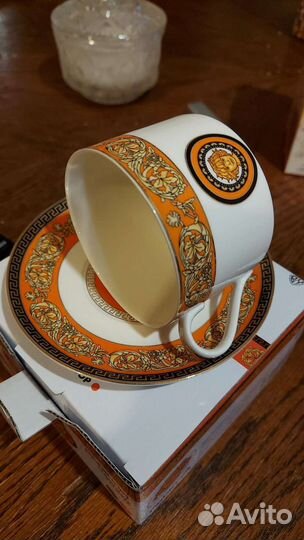 Чашка с блюдцем фарфор набор