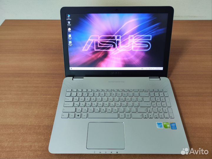 Мощный металлический ноутбук Asus с гарантией