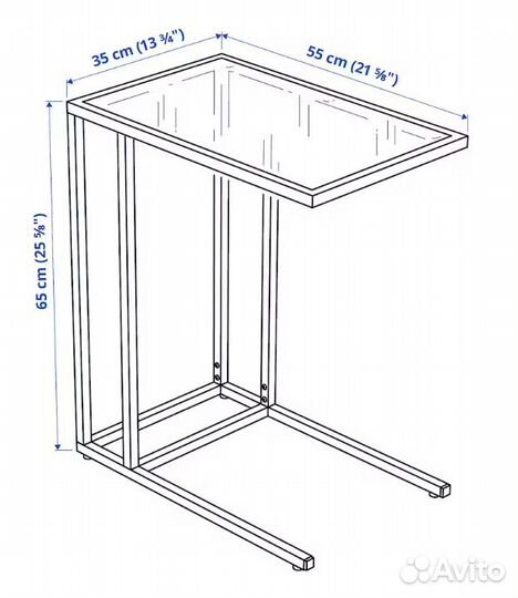 Стол для ноутбука икеа Витшо Vitsio в наличии