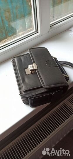 Барсетка кожаная мужская