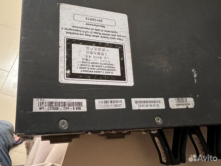 Коммутатор Cisco Catalyst WS-C3750X-48PF-S PoE+