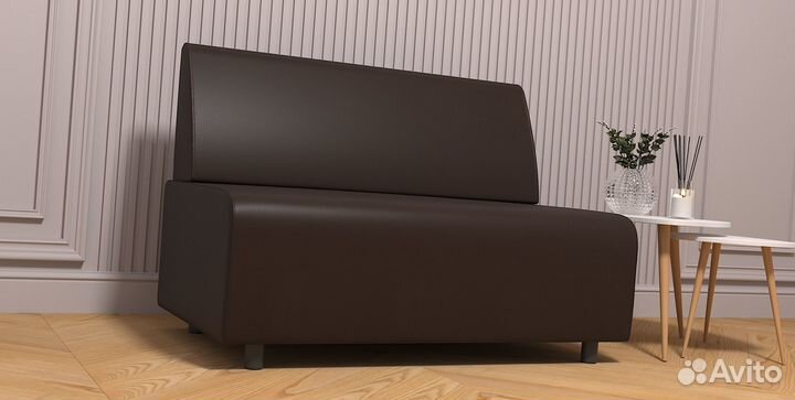 Кожзам диван офисный