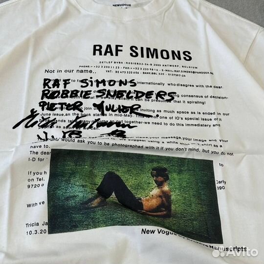 Футболка RAF simons унисекс