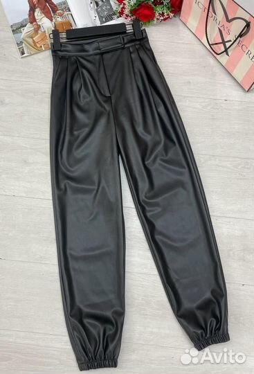 Брюки женские из эко кожи