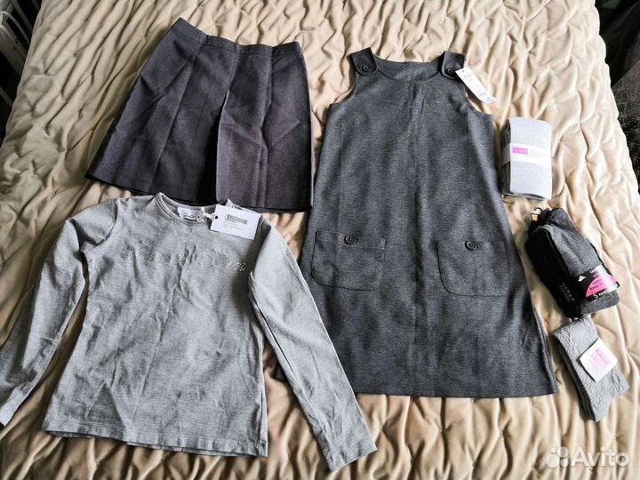 Школьная серая форма 8-10 лет новая для девочки