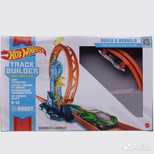 Трек Hot Wheels Петля с ускорителем