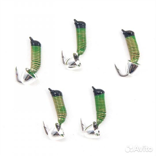 Мормышка вольф.Ручейник №3, d-1.5мм, L-8.5мм