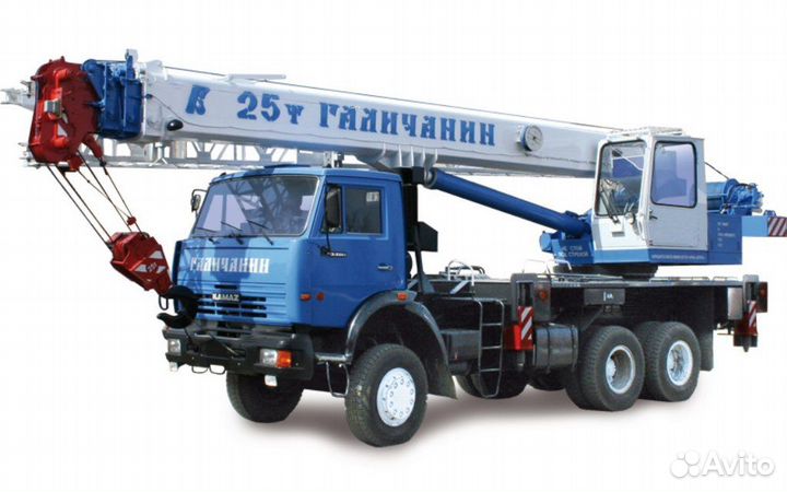 Кабина автокрана Галич Камаз 53215, синяя