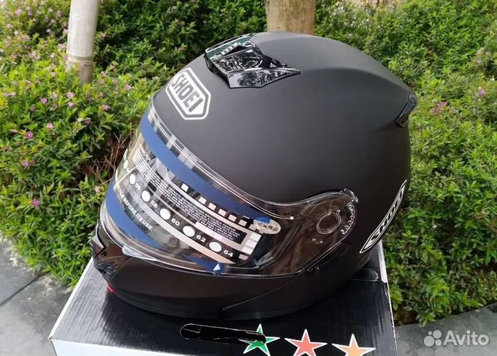 Мото Шлем shoei Модуляр мотошлем shoei шои Мат