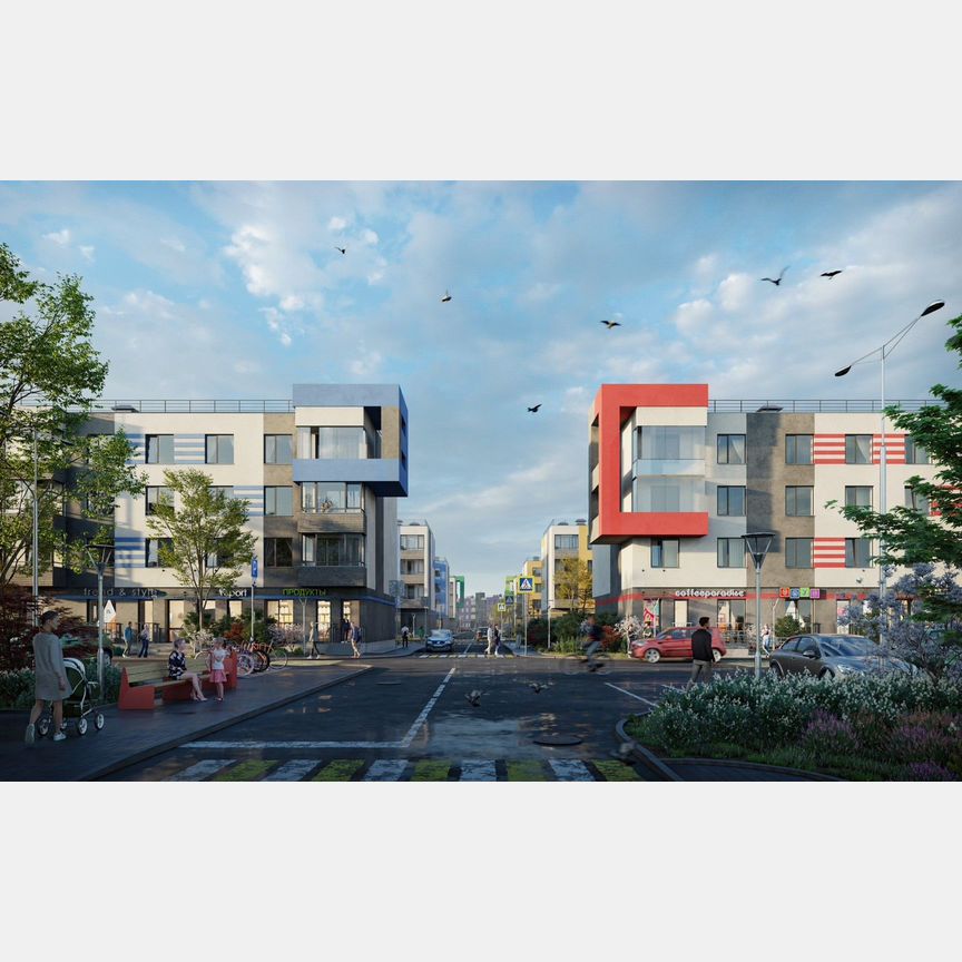 1-к. квартира, 36,6 м², 1/4 эт.