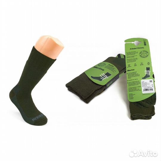 Термоноски finntrail merino green