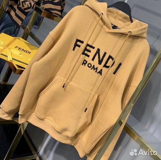 Крутой бомбер «Fendi “ с капюшоном