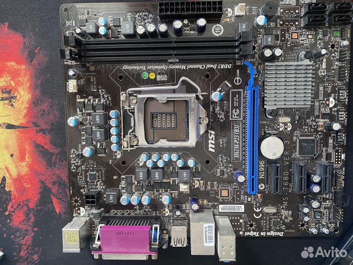 Материнская плата 1155 Msi h61m-p23 (b3)