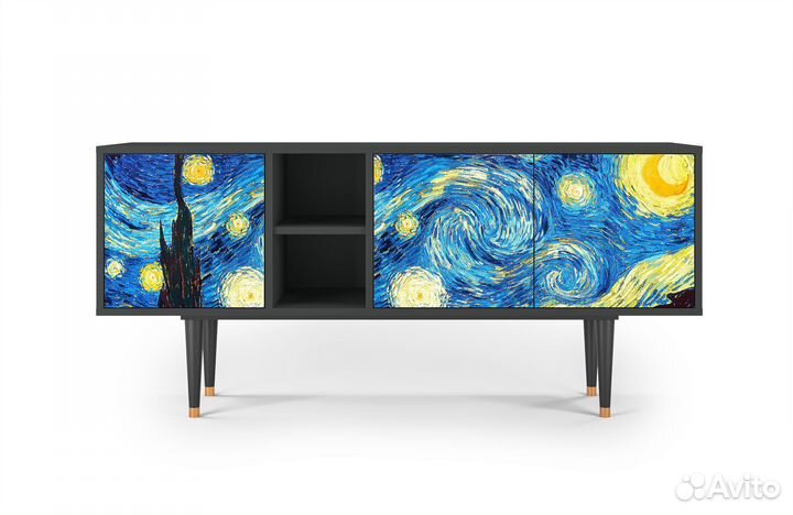 Тв-тумба T5 - Антрацит - The Starry Night