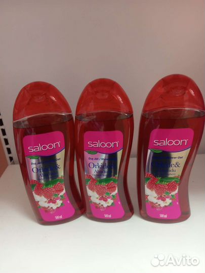 Гель для душа Saloon 500мл.малина и орхидея