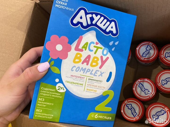 Детское питание nutrilon 1 и агуша 2