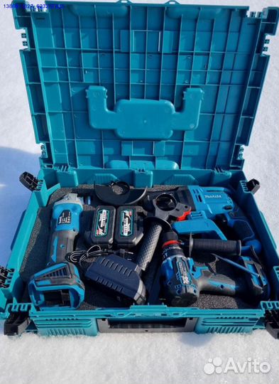 Шуруповерт перфоратор болгарка набор (Арт.53876)