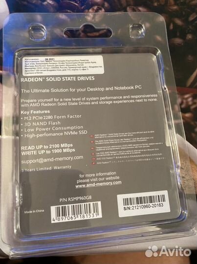 Ssd 960Gb Radeon новый