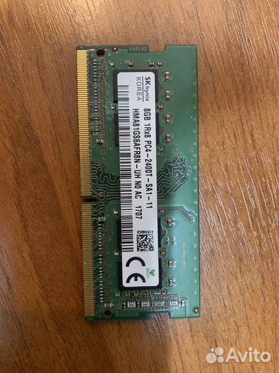Оперативная память sodimm ddr4 8gb