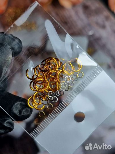 Пирсинг для маникюра (колечки)