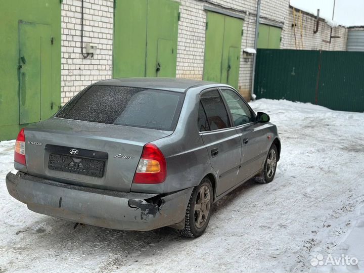 Hyundai Accent 1.5 МТ, 2003, 349 900 км
