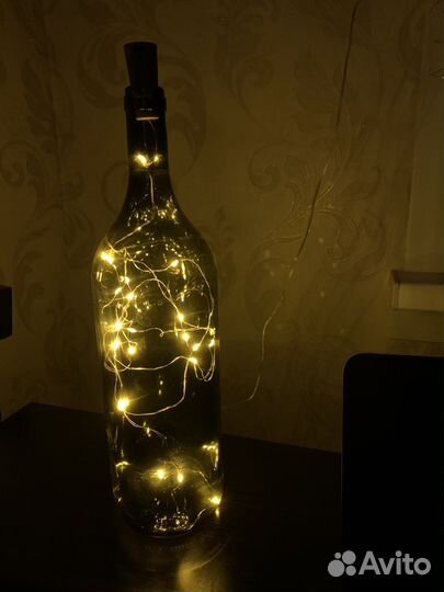 Гирлянда в бутылке