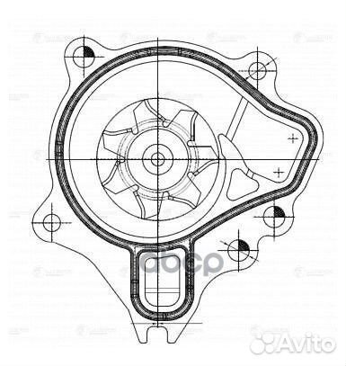 Помпа Lexus NX200t 14- 2.0T (8AR) Luzar LWP1920