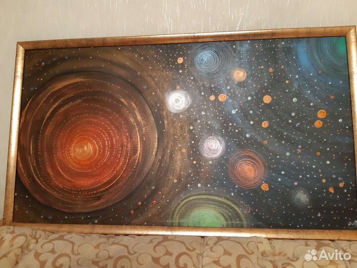 Картина маслом на холсте в раме