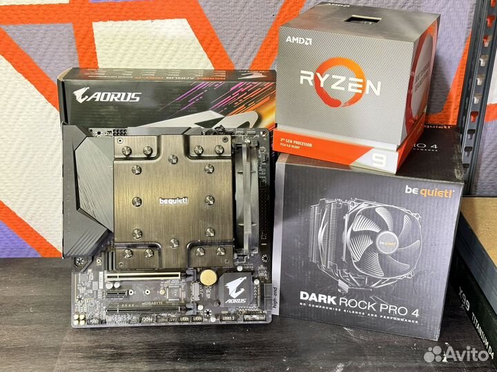 Комплект Ryzen 9 3900x Asus B550m Aorus