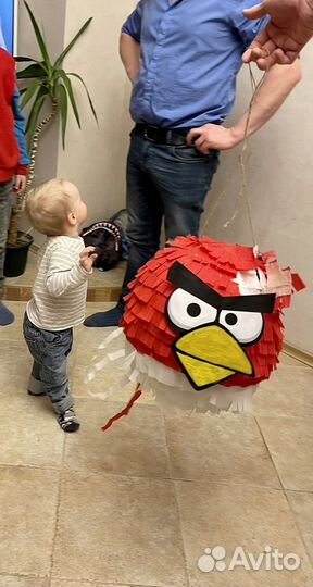 Пиньята единорог энгри бердс angry birds радужная