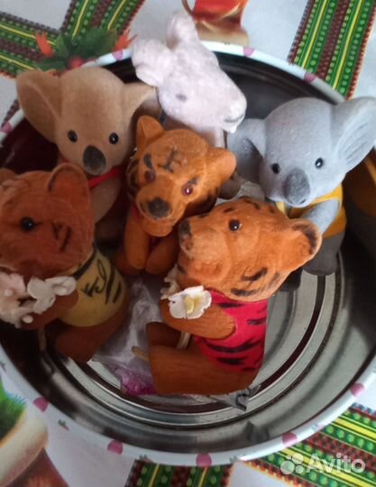 Игрушки 90е флок бархат