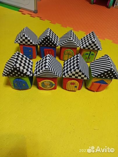 Детские игрушки пакетом мягкие кубики