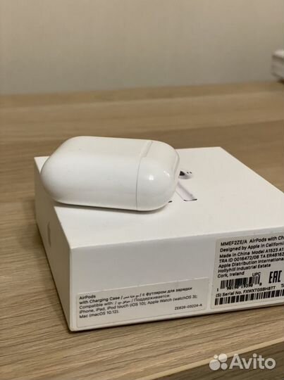 Airpods 1 наушник правый оригинал + кейс