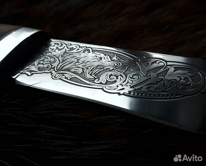 Нож охотничий Медведь ручная работа Подарок мужу