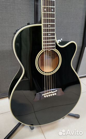 Акустическая гитара, черная Takamine NPT-110