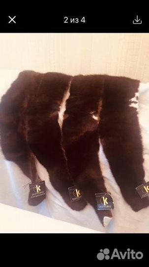 Воротники норковые новые