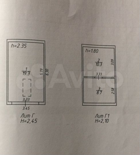 Гараж, > 30 м²