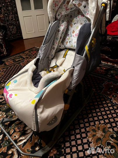 Детские санки с колесами бу